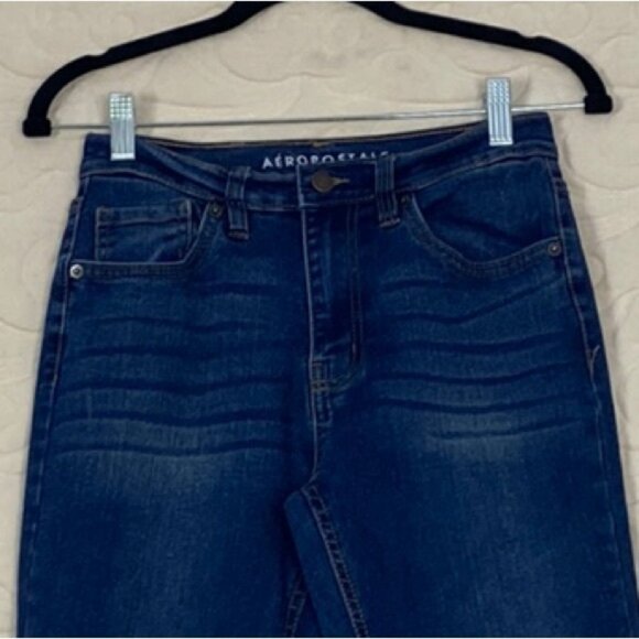 Aeropostale High Rise Flare Jeans Blue Size 4 - Picture 2 of 11
